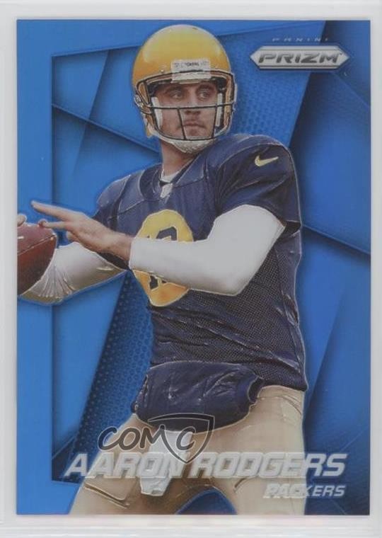 2014 Panini Prizm Blue Prizm Aaron Rodgers #67 z3i