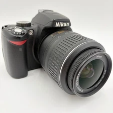 Nikon D60 DSLR Camera Bundle 18-55mm VR + 55-200mm VR Lens Kit Tested Fast Ship