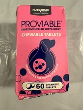  Read Nutramax Proviable Probiotics for Dogs 60 Chewable Tabs, Exp. 10/27