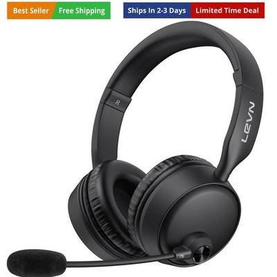 Bluetooth Headset with Microphone, Wireless Headset with Mic & Mute Button, 6...