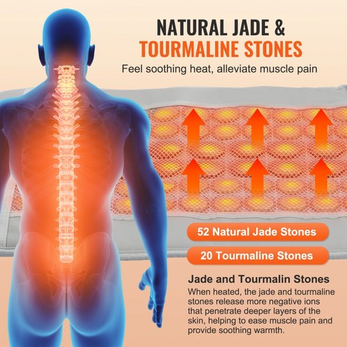 Natural Jade Tourmaline Far Infrared Heating Pad 52 for Pain Relief Therapy - Picture 3 of 8