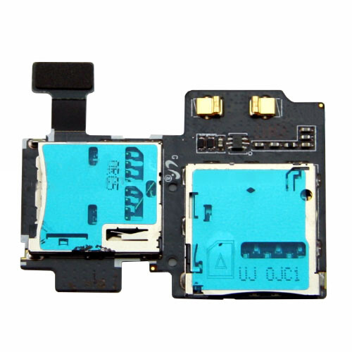 SD Sim Card Reader Holder Slot Flex Cable Ribbon For Samsung Galaxy S4 GT i9505 - Afbeelding 1 van 2