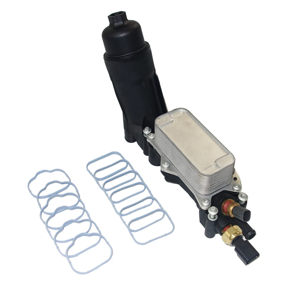 Carcasa y juntas de filtro de enfriador de aceite para Jeep Grand Cherokee 14-18 3,6 L 3,2 L Foto 2 de 4