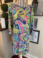 Gorgeous Pima Cotton Lilly Pulitzer shift dress, XS long sleeve - beautiful
