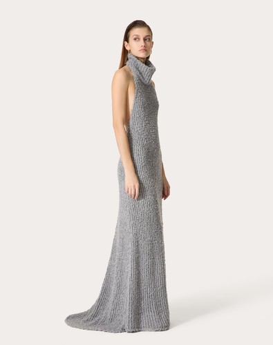 Valentino Silk Bouclé dress grey Runway- BNWT - RRP$8,900AUD - Picture 7 of 8