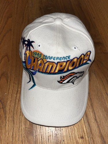Denver Broncos 1998 AFC CHAMPIONS Umkleideraum Strapback Mütze - WEISS - Bild 1 von 7