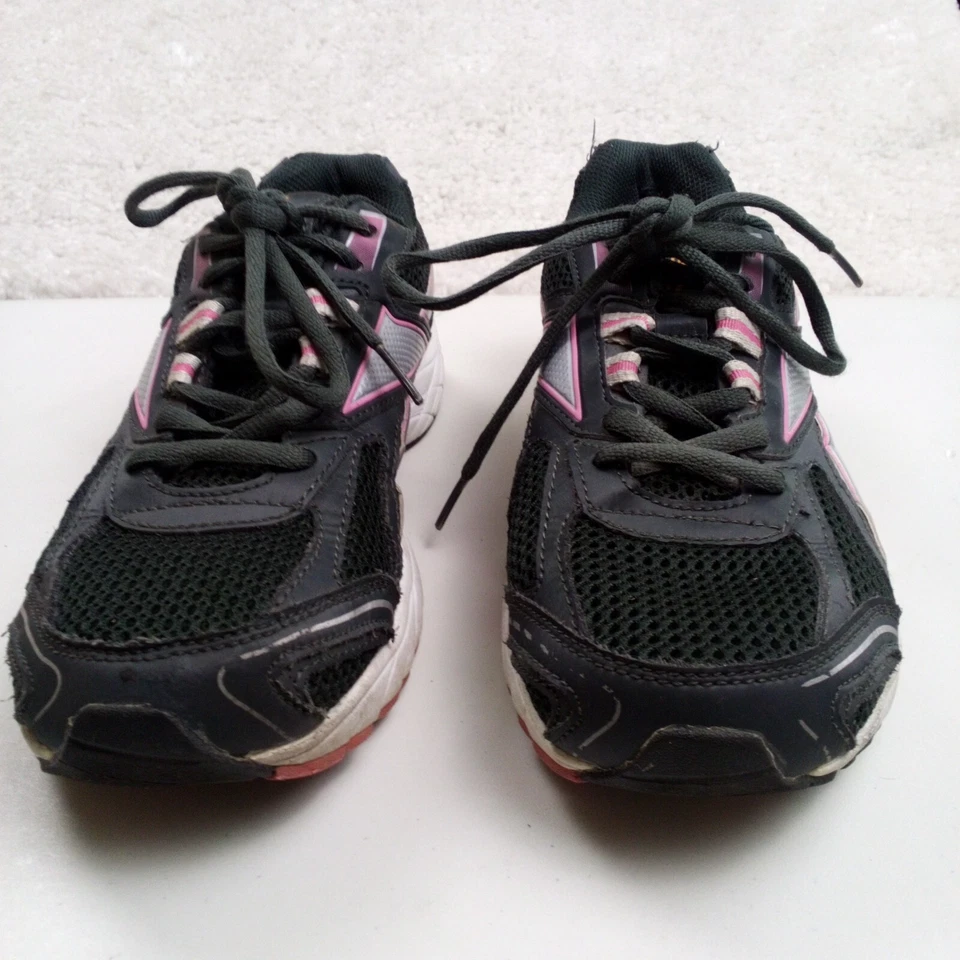 Reebok женщин работает кроссовки обувь размер 8,5 черный розовый Athletic на шнуровке - Изображение 2 из 4