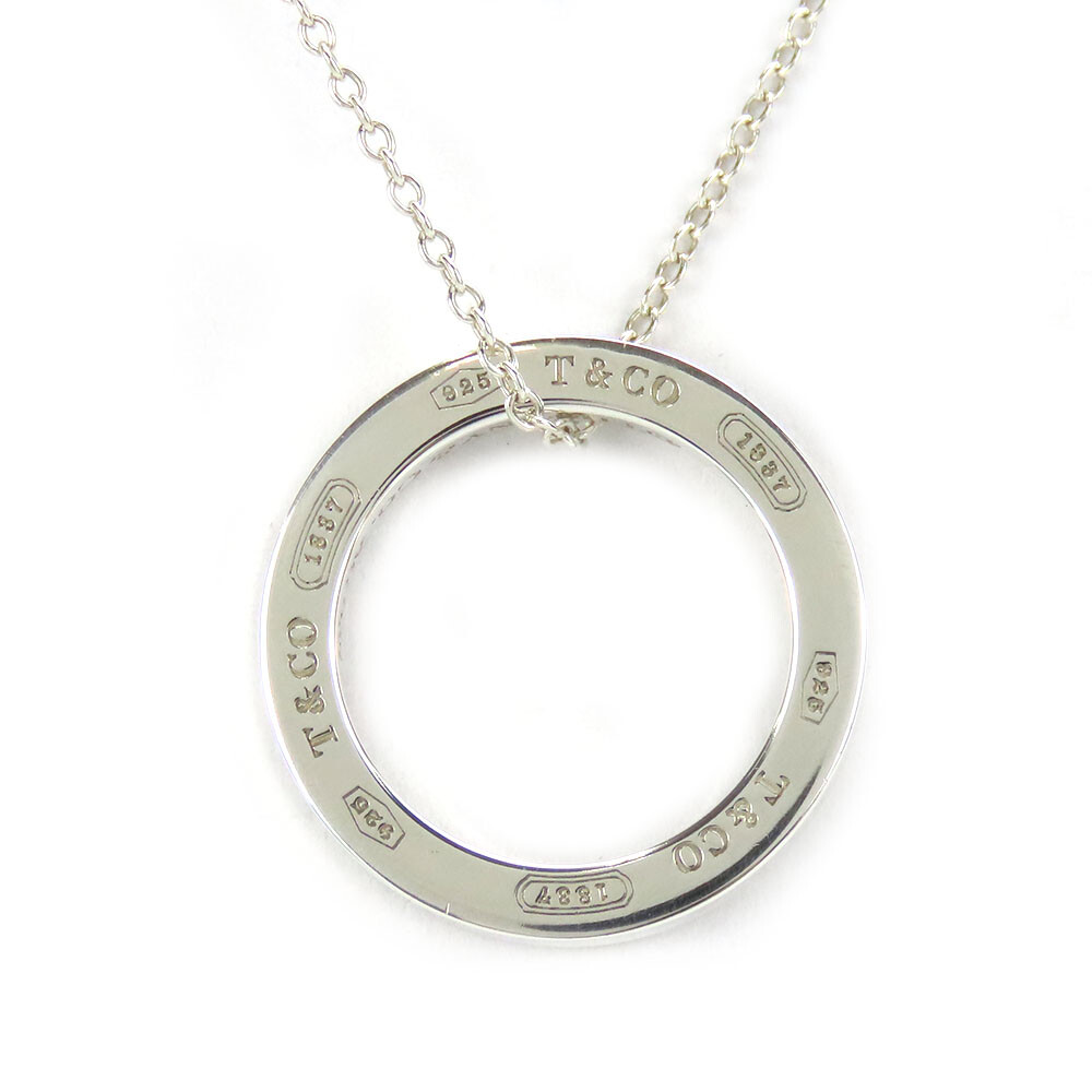 USED TIFFANY&Co. Necklace Circle 1837 Silver925 3.8g Silver Accessories