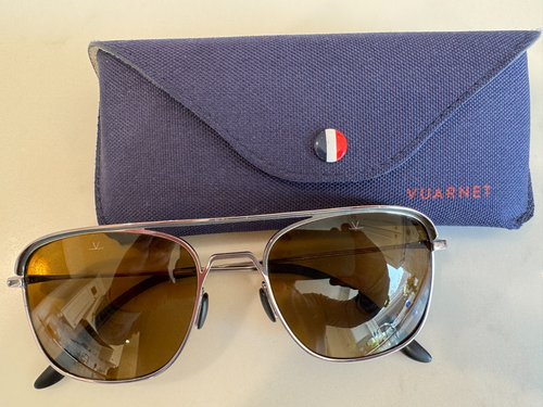 Rare Vuarnet Brown Polar Sunglasses - SILVER /Polarized Brown Lens
