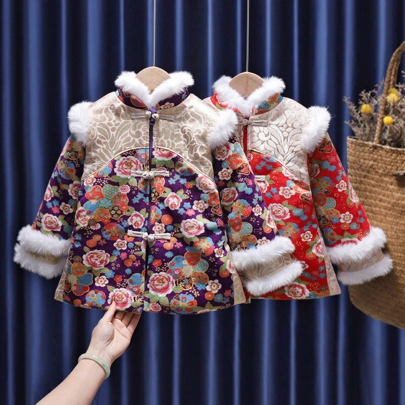 Hanfu Mujer Niño Cheongsam Un Año Ropa Bebé Tang Traje Tendencia China Foto 2 de 4