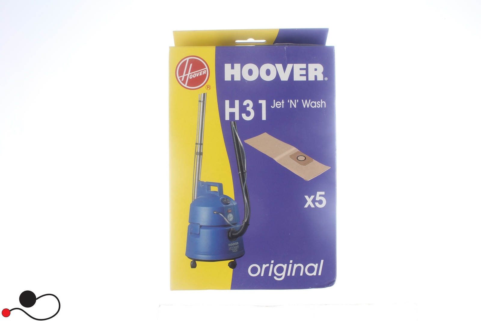 SACCHETTO ASPIRAPOLVERE HOOVER ORIGINALE H 31 JET N WASH 5 PEZZI 09174350
