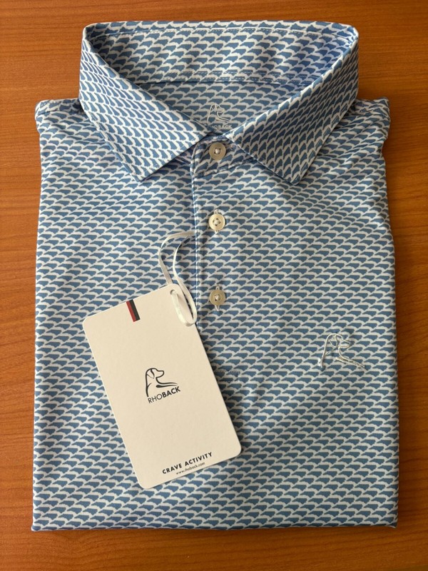 Rhoback North State   Men's S/S Performance Polo sz M  SOLD OUT EVERYWHER