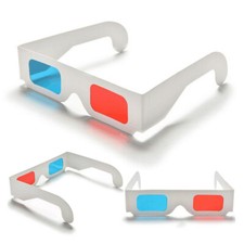 NEW 3D Glasses Red Cyan ~ Blue Free Postage Brand New Never Used