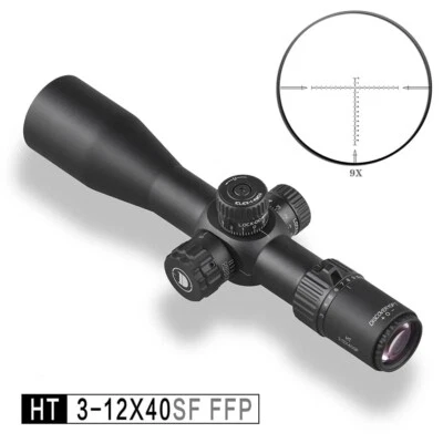 Discovery Optics Zielfernrohr HT 3-12x40 SF FFP 1/4 MOA inkl. Montagen