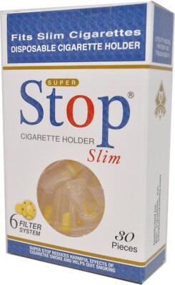 20 Pack SUPER STOP SLIM Re-usable Filters Cut the Tar SAME DAY FREE  SHIPPING