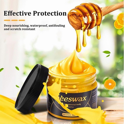 Natural Beeswax Furniture Polish Wood Seasoning Beewax Wood Wax Restoration - Picture 12 of 21