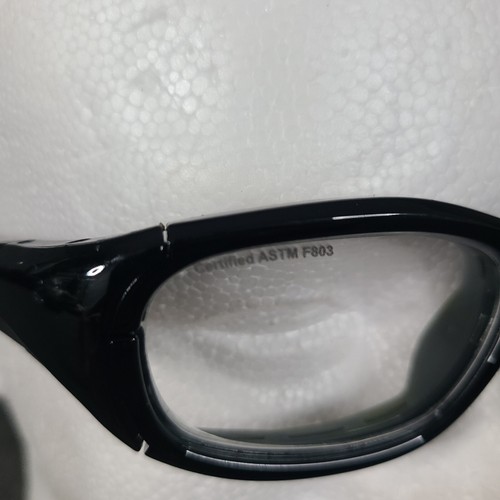 Rec Specs SLAM XL 210 Athletic Goggles Frames Shiny Black Gray Strap 55-19-135 - Picture 9 of 16