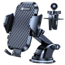 Car Phone Holder Mount, True Strongest Suction  Military Classic Black