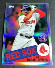 2020 Topps Chrome 1985 35th Anniversary Refractor RAFAEL DEVERS Red Sox #8