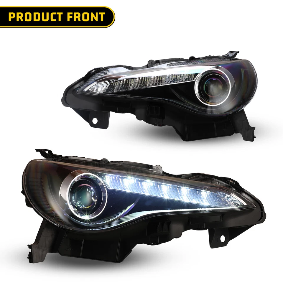 LED Headlights for 2013-2016 Scion FR-S 2013-2016 Toyota 86 Subaru BRZ DRL Lamps - Image 2 of 4