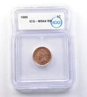 1889 Indian Head Cent MS64 RB ICG *9555