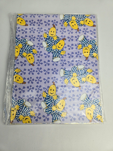 American Greetings Bananas in Pajamas Gift Wrap Five Total Sheets New Old Stock - Picture 2 of 4