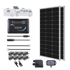 Renogy 200 Watts 12 Volts Monocrystalline RV Solar Panel Kit with Adventurer 30A