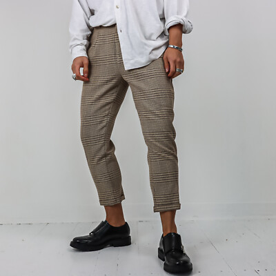 Mens Outfits Zara Mens Checked Trousers Mens ZARA Check Trousers