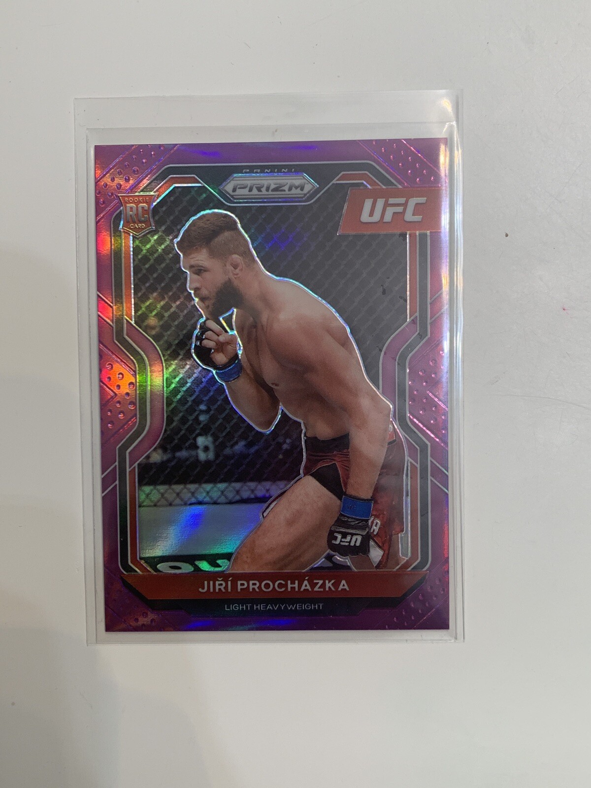 2021 Prizm UFC Jiri Prochazka Rookie RC Purple Prizm #/149