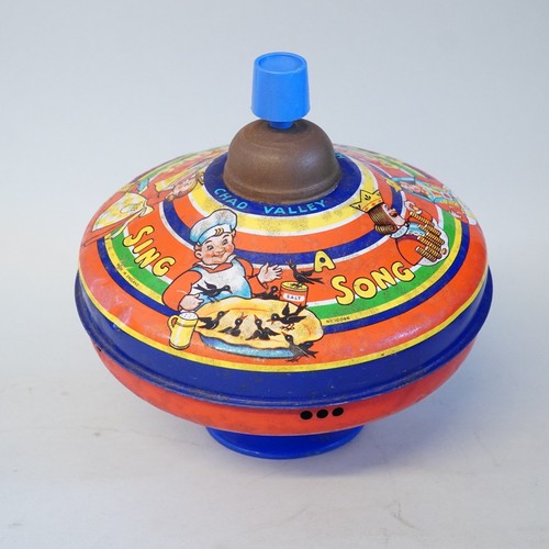 Vintage CHAD VALLEY Humming / Spinning Top Sing a Song of Sixpence METAL eBay