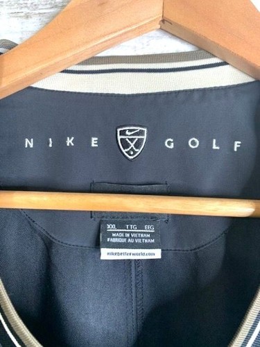 Nike Golf Herren XXL Pullover Windbreaker Jacke Schwarz Polyester - Bild 3 von 10