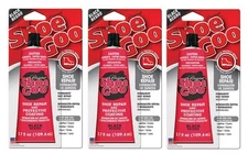 3 Pack ~ SHOE GOO BLACK Shoe Skate Repair Glue 3.7oz Adhesive Protective Coating