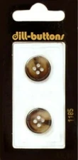 Dill Buttons ~ (1185) - 5/8" - 2 ct