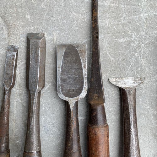 Chisel Nomi Woodworking Tool Showa Retro - Picture 10 of 24