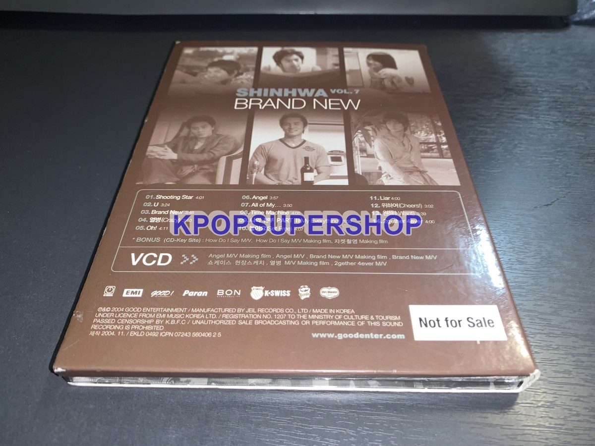 Shinhwa 7th Album Brand New Special Repackage Album Autographed