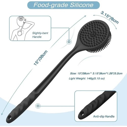 Weiche Rückenbürste für Bad/Dusche, Massagegerät, Peeling, Bad Bürste, Schrubber - Bild 3 von 6