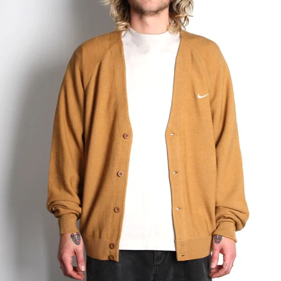 Nike SB Skate Cardigan Wool Polyester Brown Unisex Adult DQ6306