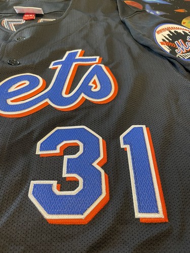 Mitchell & Ness MLB 2000 New York Mets Mike Piazza BP Baseball Jersey - Picture 4 of 12