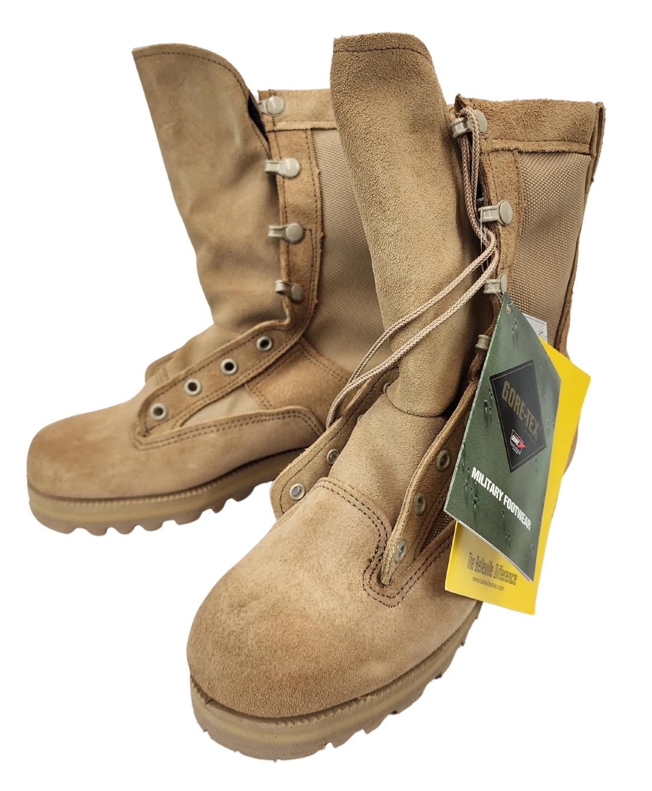 Tan Bates Temperate Desert Infantry Gore-Tex Combat Boots 4.5W New *mocinc.1982*