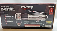 CHIEF AIR ANGLE DRILL, CH38AD3/ 1800 RPM, JACOBS CHUCK, REVERSIBLE. (B2)