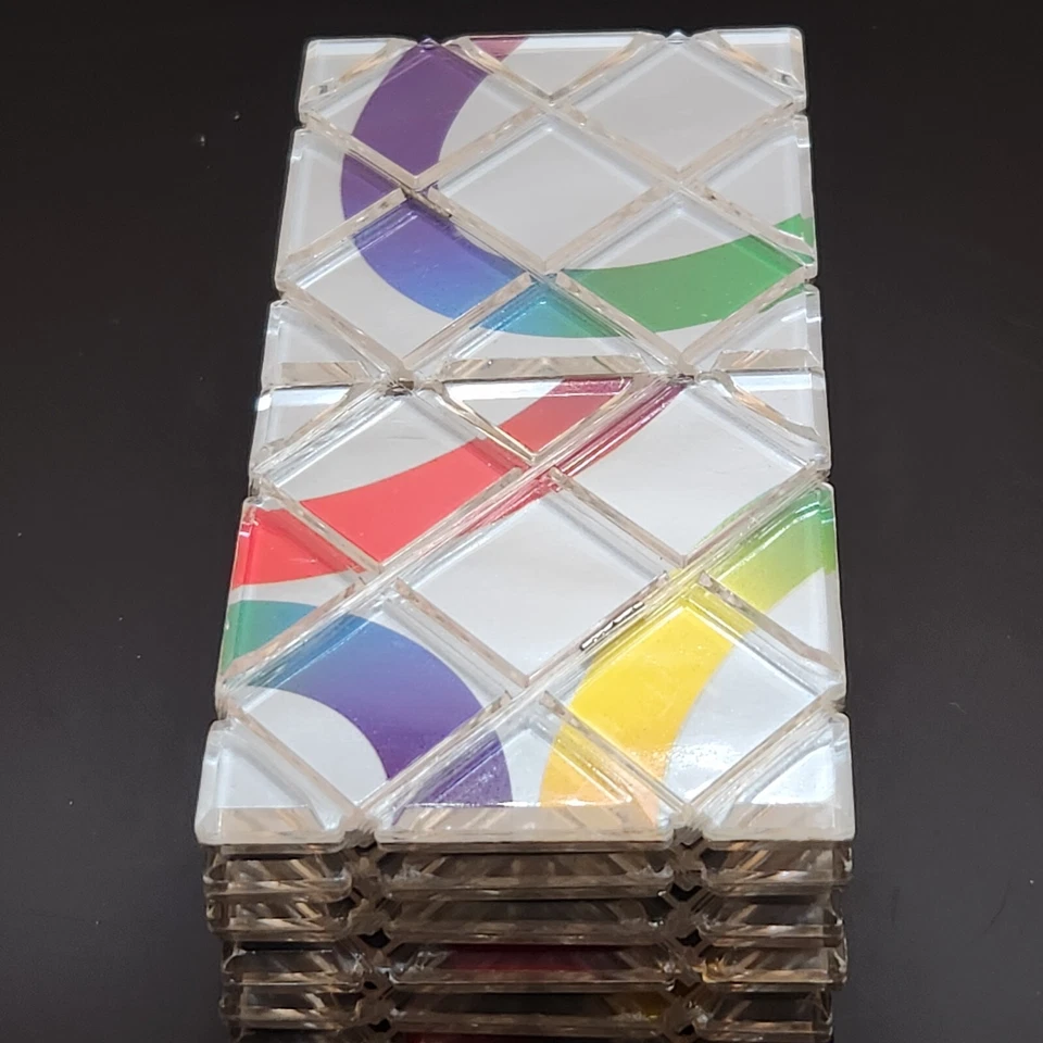 1987 Rubik’s Magic Puzzle Link the Rings Matchbox Silver Brainteaser Rubiks - Image 2 of 4