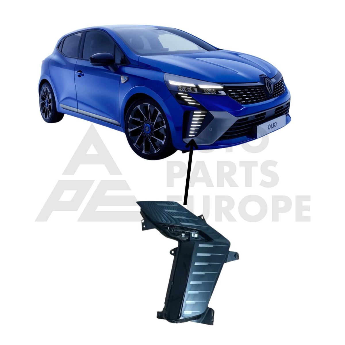 Fanale Diurna Sinistra JSUDQR Per Renault Clio 2013, Codice 266059493R - Ricambio Compatibile, Installazione Professionale Consigliata