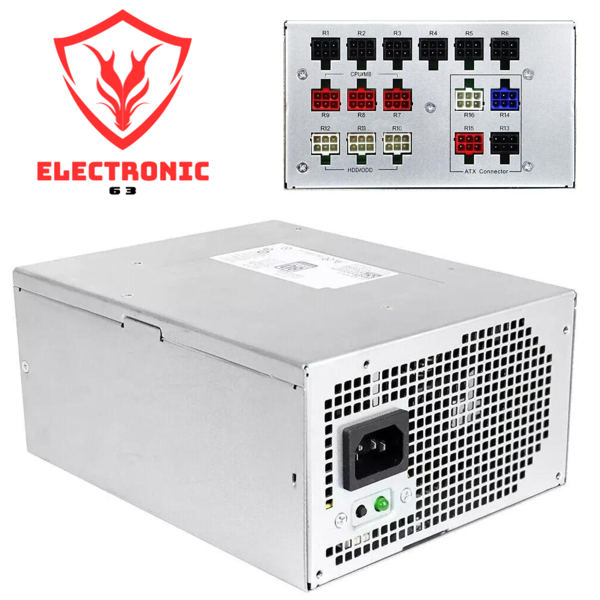 Dell Alienware Aurora R2 R5 R6 R7 A51 Power Supply 850W US D850EF 