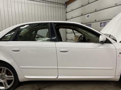 05-08 AUDI A4 SEDAN PASSENGER RIGHT REAR SIDE DOOR ASSY IBIS WHITE PAINT T9T9