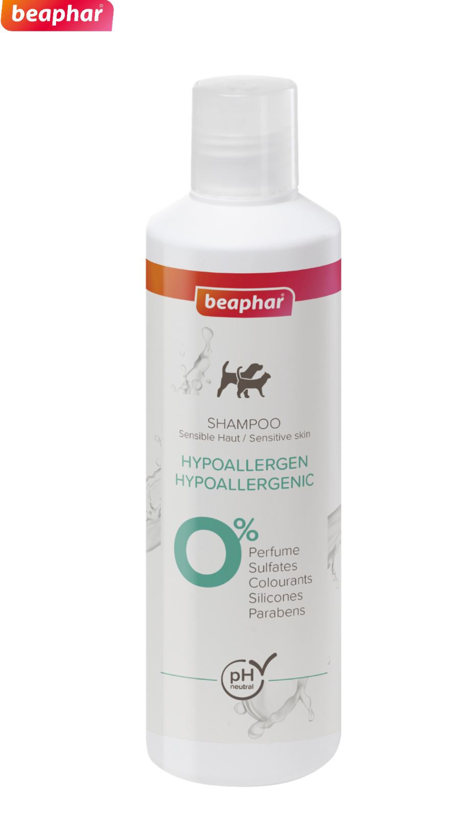 BEAPHAR HYPOALLERGENIC DOG PET DOG SHAMPOO SENSITIVE SKIN PH NEUTRAL 250ML