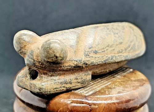 Jade Meteorito Viejo Antigua Escultura Cigarra Cultura Hongshan - Imagen 3 de 10