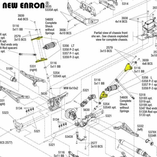 Long Travel Rocker Arms 5356 for Traxxas 1/10 Revo 3.3 Slayer Summit ERevo 2.0 - Picture 2 of 24