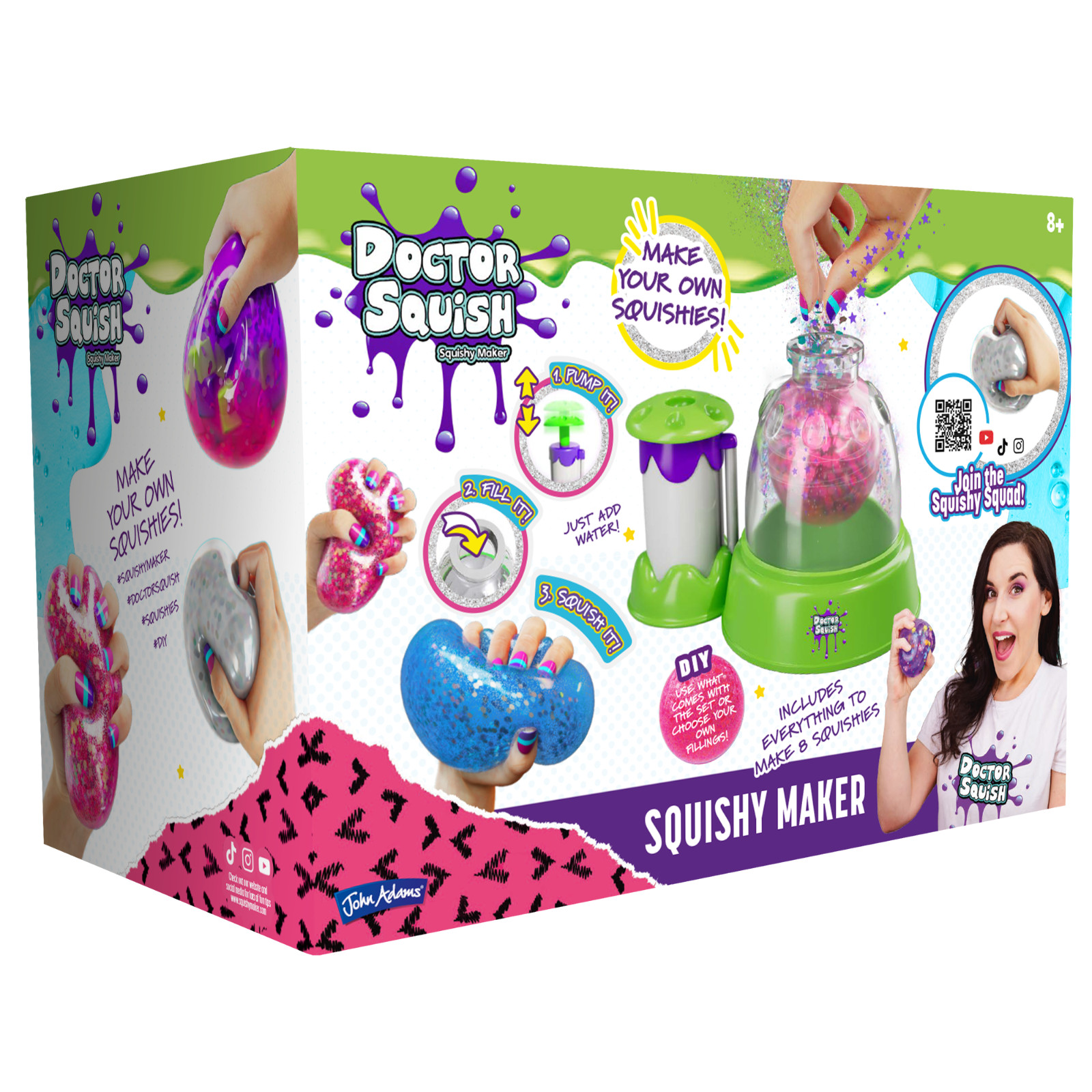 DOCTOR SQUISH Squishy Stress Ball Maker by John Adams - Age 8+ - Fun DIY Kit
