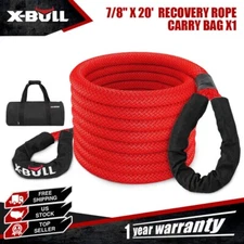 X-BULL  7/8" x 20' Kinetic Energy Truck Tow Recovery Rope 28600 LBS Strap Snatch