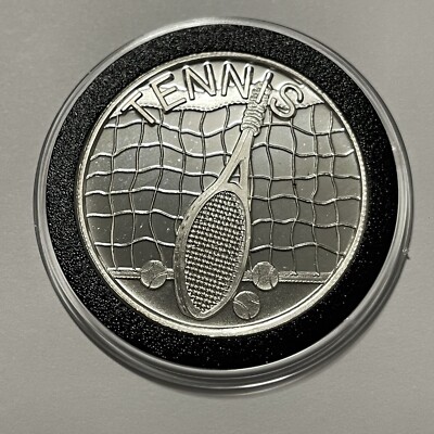 Tennis Sports Gift Present Congrats Coin 1 Troy Oz .999 Fine